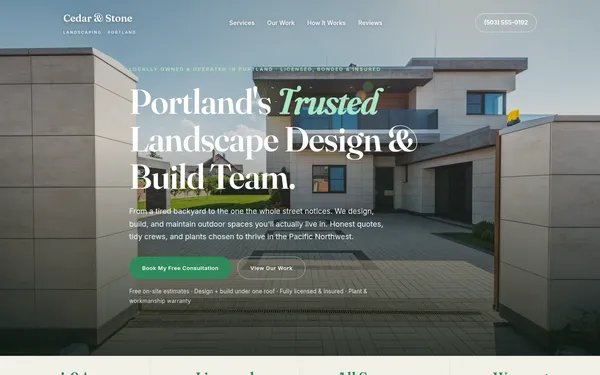 The Verdant website template
