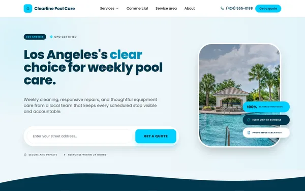 The Clearline website template