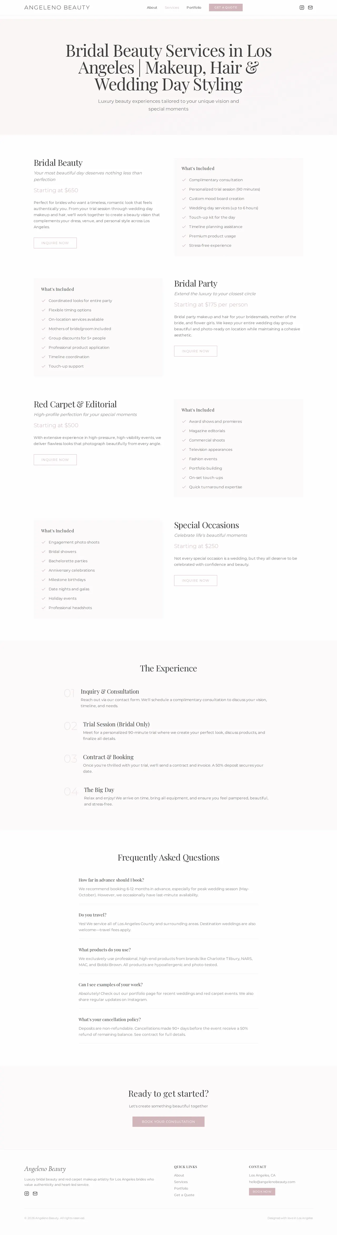 Angeleno Beauty — Services