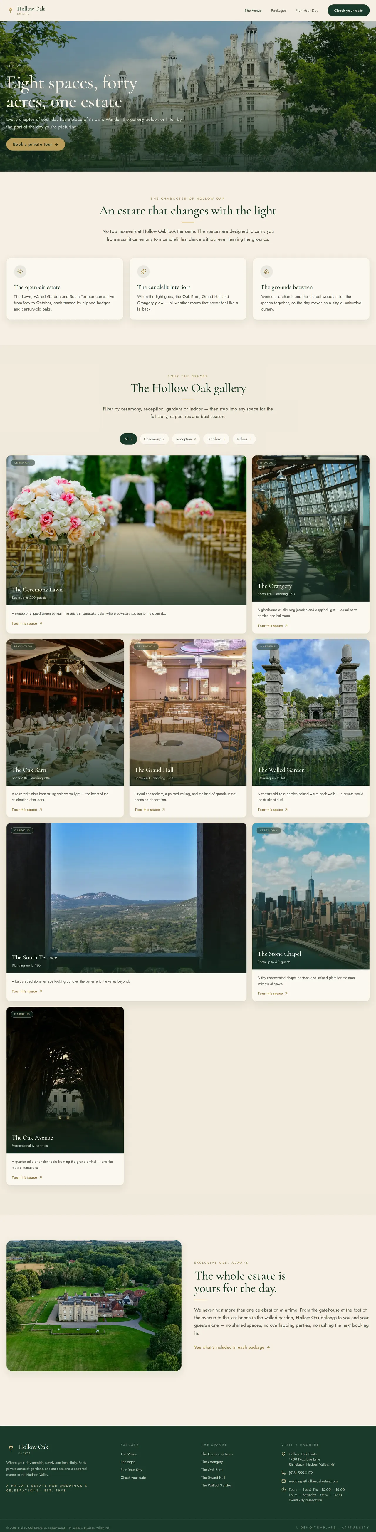 Hollow Oak Estate — The Venue
