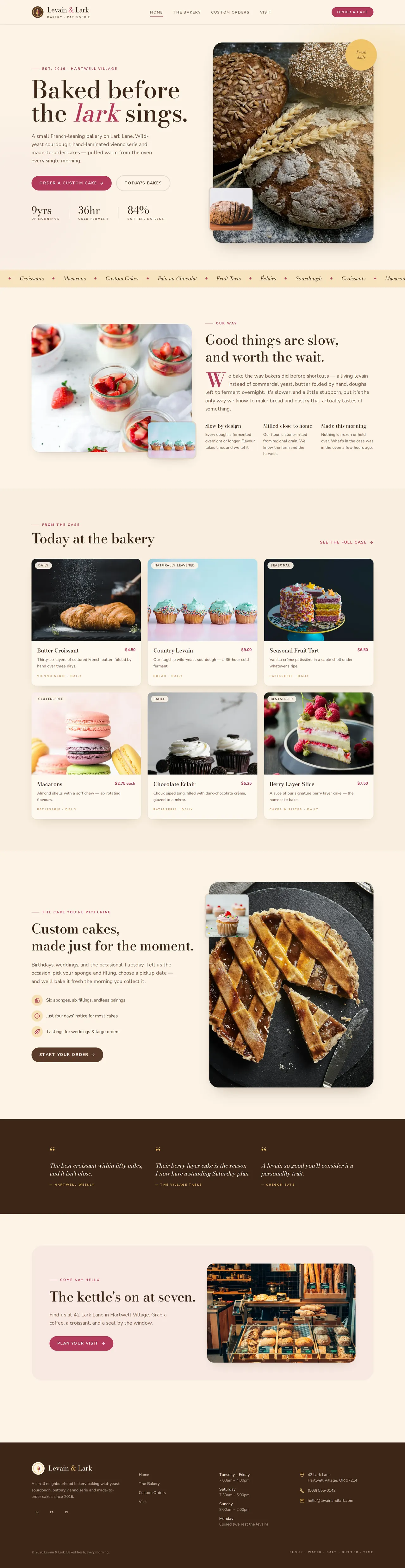 Levain & Lark — Home