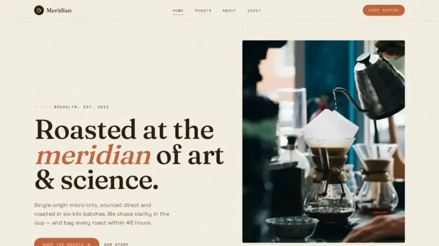 A site we built — before and after