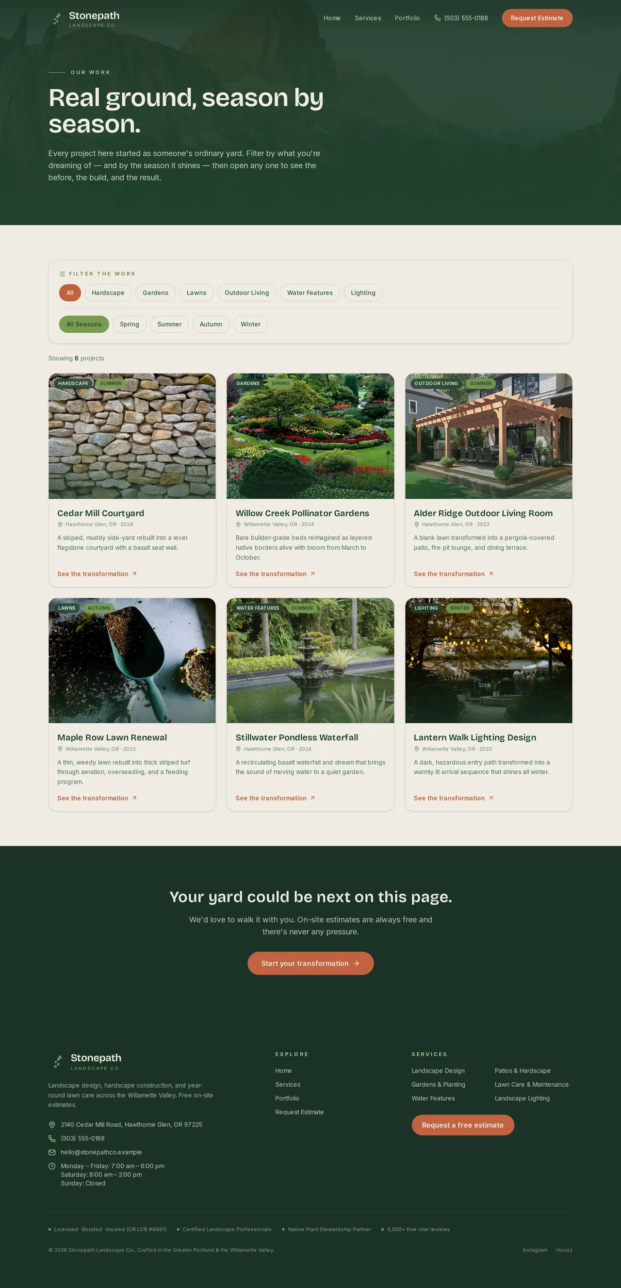 Stonepath Landscape Co. — Portfolio