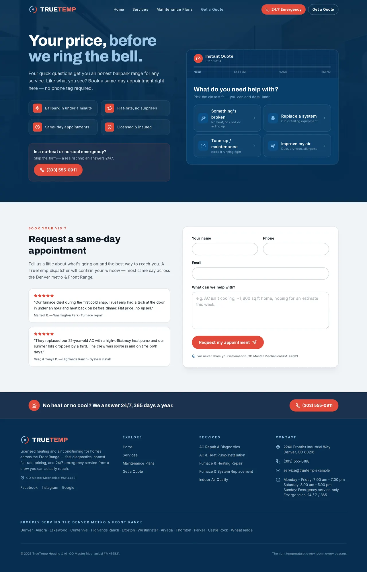 TrueTemp — Get a Quote