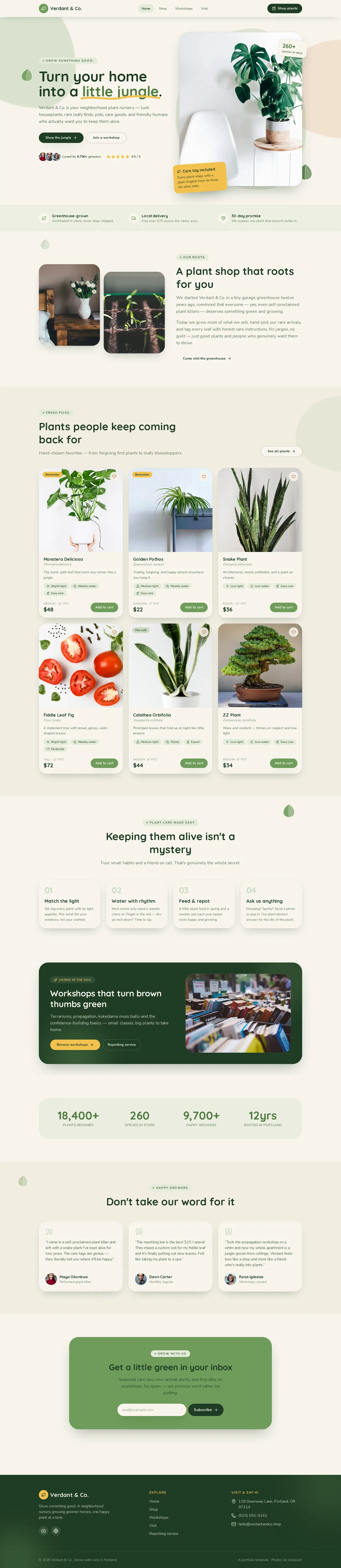 Verdant & Co. — Home