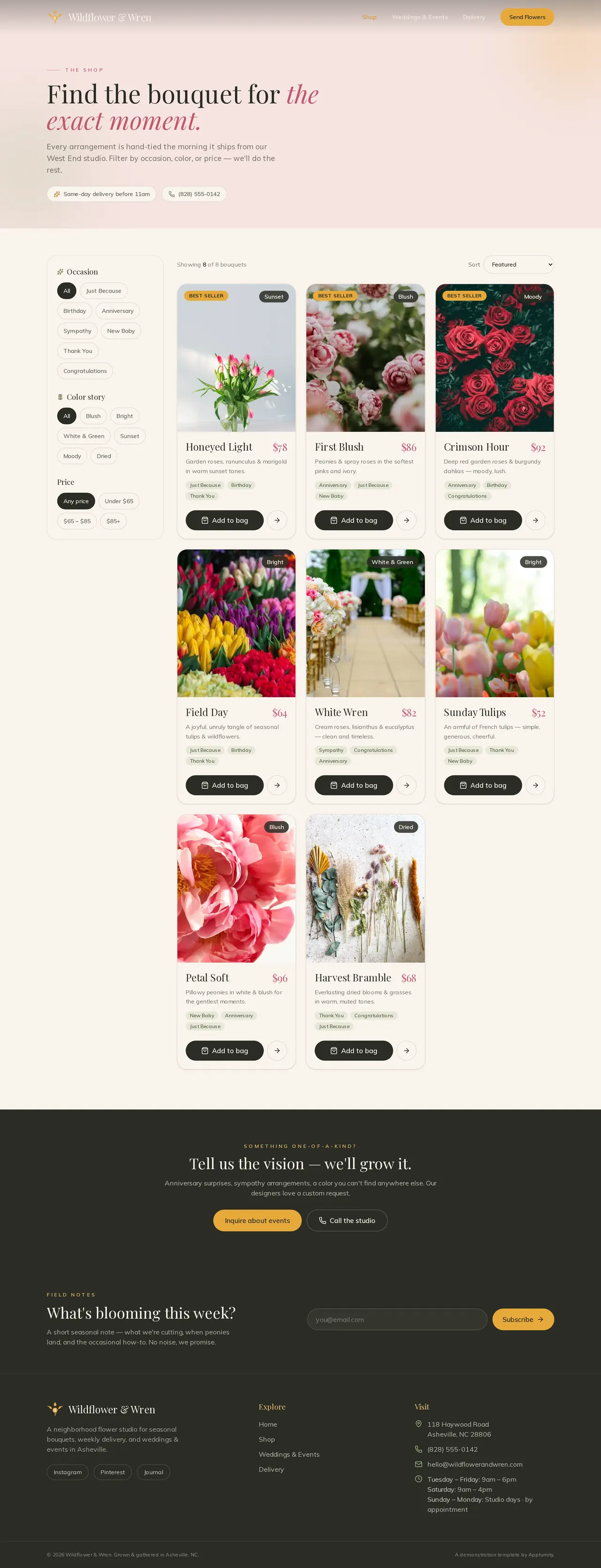 Wildflower & Wren — Shop